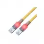 ZVK GMBH Easylan DualBoot LED Patch Cable RJ45 S/FTP Cat.6 (Class E) ar saCon savienotāju, LSOH, dzeltens, 25 m CS1OYCDCD0250