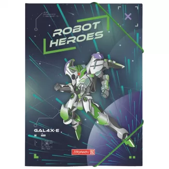 BRUNNEN mapju vāks ROBOT HEROES DIN A4 tumši zils piparmētru 1041604421