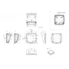 Bopla BoPad BOP 1212 P-9016-SET Displeja korpuss 122 x 118 x 57,60 mm ABS balts (RAL 9016) 35112076.HMT1