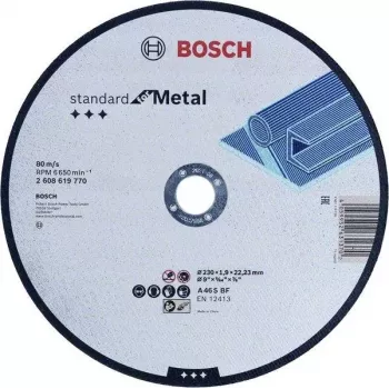 Bosch Standard for Metal 2608619769 griešanas disks 180 mm x 3 mm x 22,23 mm, alumīnija oksīds, 1 gab.