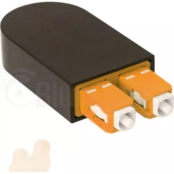 BLUELAN BlueOptics optiskās šķiedras cilpas adapteris OM2 50/125µm daudzmodu SC/UPC duplekss keramikas ferula -40°C līdz +85°C (BOLBSCOM2)