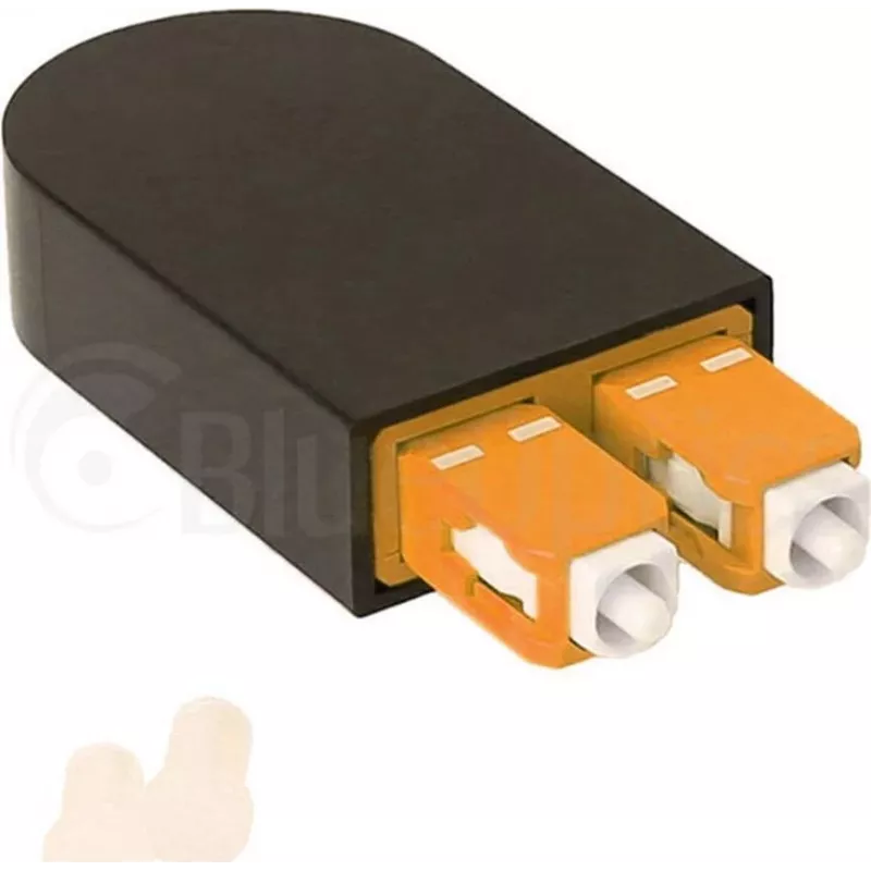 BLUELAN BlueOptics optiskās šķiedras cilpas adapteris OM2 50/125µm daudzmodu SC/UPC duplekss keramikas ferula -40°C līdz +85°C (BOLBSCOM2)