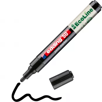 Edding 50 EcoLine lakošanas marķieris melns 2-3 mm 4-50-001