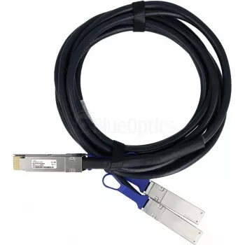 BlueLAN savietojams Mellanox MCP7H50-V003R26 pasīvais 200G QSFP56 uz 2x100G QSFP56 tiešās pievienošanas sadalošais kabelis, 3m, AWG26 MCP7H50-V003R26-BL