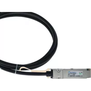 BlueLAN pasīvais 40GBASE-CR4 QSFP uz 4x10GBASE-CR SFP+ tiešās pievienošanas sadalošais kabelis, 2m, AWG30 (saderīgs ar Dell GZH8C42) GZH8C42-BL