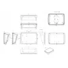 Bopla BoPad BOP 10.1 P-9016-SET displeja korpuss 285 x 198 x 92,90 mm ABS balts RAL 9016 35110176.HMT1