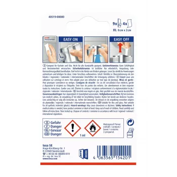Tesa Powerstrips Waterproof XL līmes strēmeles līdz 9 kg, baltas, 9 strēmeles 40519-00000-00