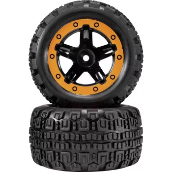 Reely RE-7042668 1:10 On-Road riteņu komplekts (2 gab., 65 mm, 12 mm hex, melns)