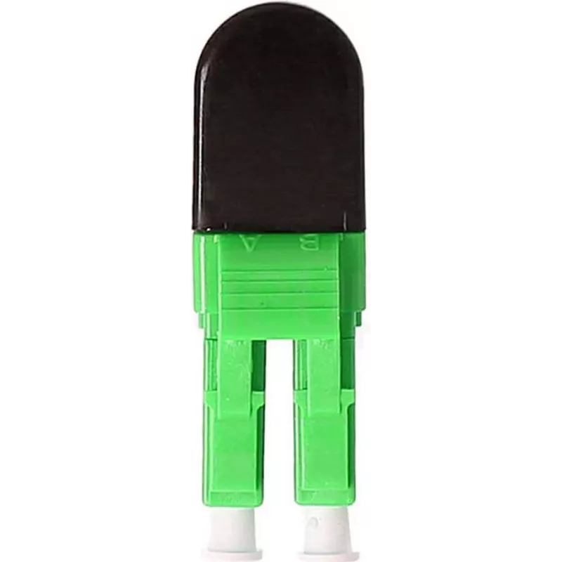 BLUELAN BlueOptics optiskās šķiedras cilpas adapteris OM5 50/125µm daudzmodu LC/UPC Duplex, laima zaļš, keramikas ferula, -40°C līdz +85°C (BOLBLCOM5)