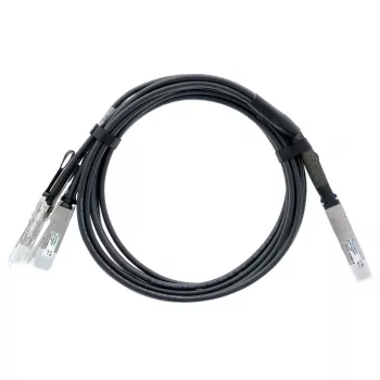 BlueLAN 400G QSFP-DD uz 4x 100G QSFP56 tiešā savienojuma sadalītājkabelis, 2m, pasīvs, AWG26, saderīgs ar Arista (CAB-D-4Q-400G-2M-BL)