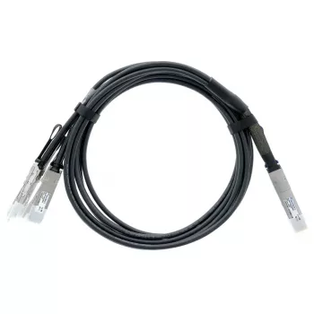 BlueLAN 400G QSFP-DD uz 4x 100G QSFP56 tiešā savienojuma sadalītājkabelis, 2m, pasīvs, AWG26, saderīgs ar Arista (CAB-D-4Q-400G-2M-BL)