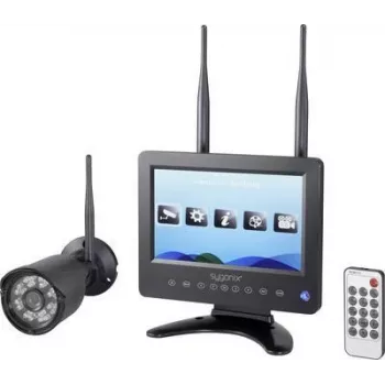 Sygonix SY-4548736 bezvadu novērošanas kameras komplekts 4 kanālu ar 1 kameru 720p 2,4 GHz