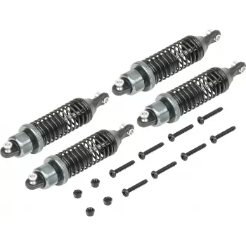 Reely RE-7083021 alumīnija eļļas amortizatoru komplekts (2 gab., 90 mm, zils)