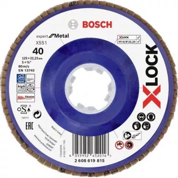Bosch Accessories 2608619815 Expert for Metal X-LOCK griezējdisks 125 mm x 1,0 mm x 22,23 mm