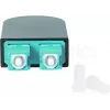 BLUELAN BlueOptics Šķiedras optikas cilpas adapteris OM3 50/125µm Multimode SC/UPC Duplex, Aqua/Turquoise, keramikas ferula, -40°C līdz +85°C (BOLBSCOM3)