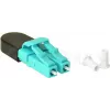 BLUELAN BlueOptics OM3 LC/UPC Dupleksais Daudzmodu Šķiedras Loopback Adapteris, Aqua, Keramiskais Ferula, -40°C līdz +85°C BOLBLCOM3