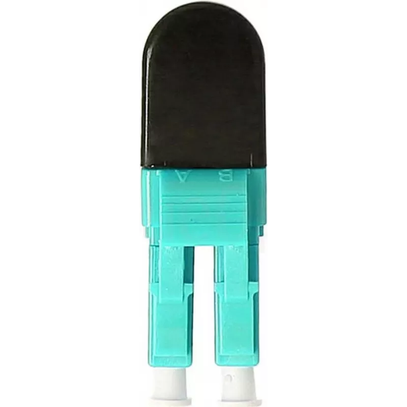BLUELAN BlueOptics OM3 LC/UPC Dupleksais Daudzmodu Šķiedras Loopback Adapteris, Aqua, Keramiskais Ferula, -40°C līdz +85°C BOLBLCOM3