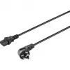 Sygonix SY-5042712 Aukstās ierīces savienojuma kabelis melns 2,00 m