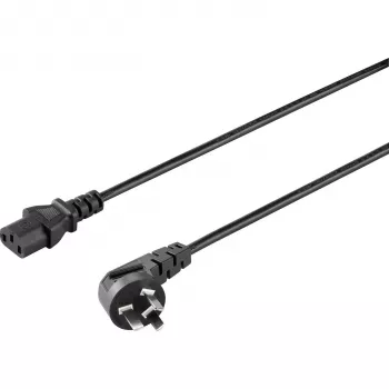 Sygonix SY-5042712 Aukstās ierīces savienojuma kabelis melns 2,00 m