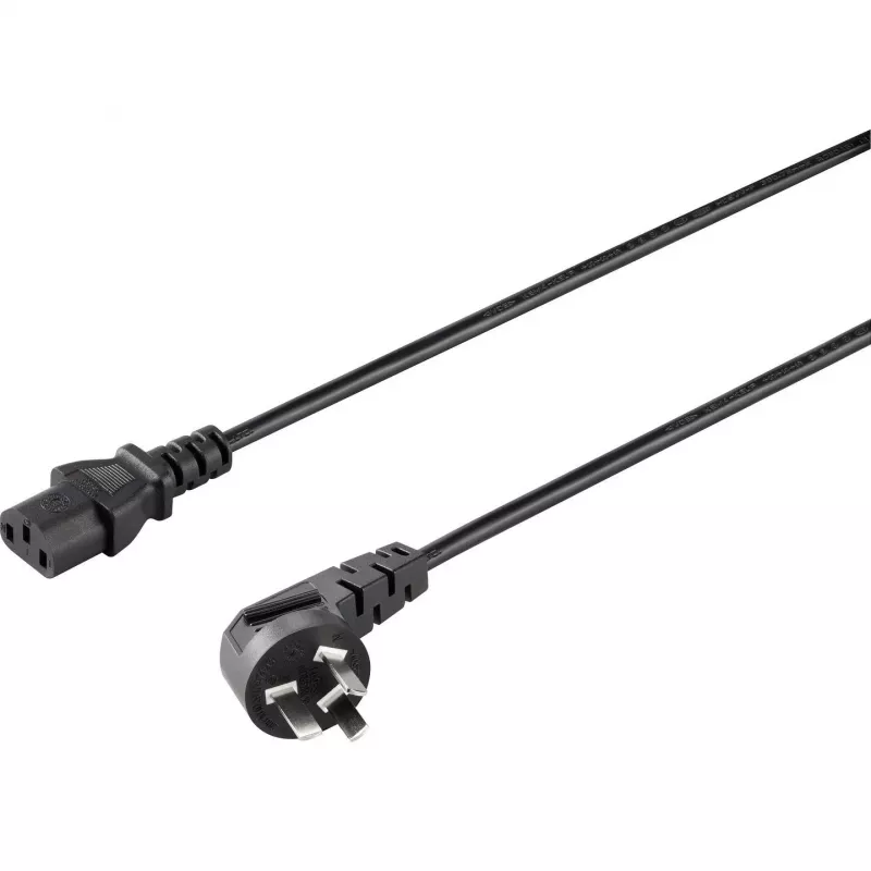 Sygonix SY-5042712 Aukstās ierīces savienojuma kabelis melns 2,00 m