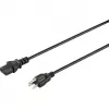 Sygonix SY-5042706 IEC C13 barošanas kabelis CEE 7/7 uz C13 2m melns