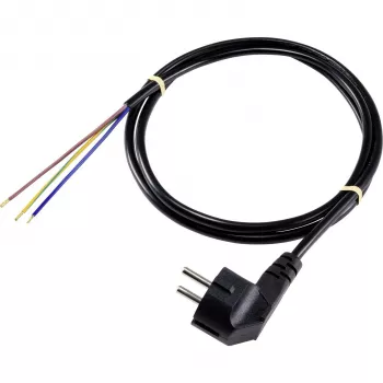 SYGONIX SY-5043470 barošanas kabelis Schuko uz IEC C13, 2 m, melns