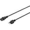 Sygonix SY-5042736 aukstās ierīces barošanas kabelis CEE 7/7 uz IEC C13 2 m melns