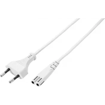 Sygonix SY-5044236 balts barošanas kabelis 3m Schuko uz IEC C13