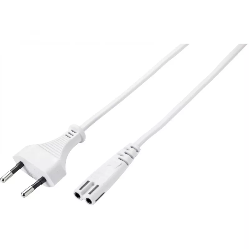 Sygonix SY-5044236 balts barošanas kabelis 3m Schuko uz IEC C13