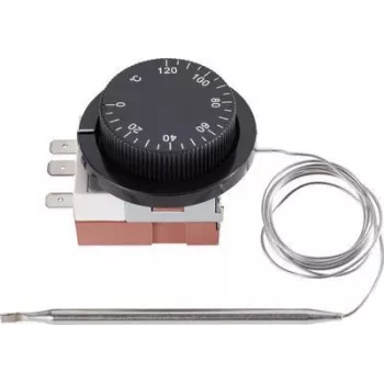 SYGONIX Iebūvējams termostats 0 līdz +120°C, kapilārais sensors, 16A SPDT (SY-5044424)