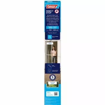 tesa Insect Stop kukaiņu aizsargtīkls durvīm, balts, 1,0 x 2,2 m (55192-00100-00)