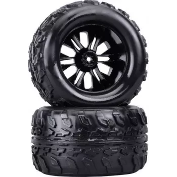 Reely 1:10 Monstertruck pilnie riteņi melni 2 gab. (RE-6747333)