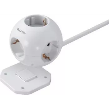 Sygonix SY-4535062 Schuko kontaktligzdas adapteris, balts, 1 ligzda
