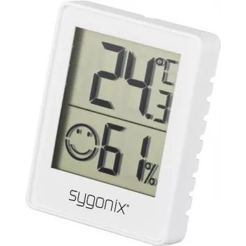 Sygonix SY-5267052 digitālais termo-higrometrs, balts