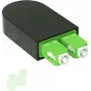 BLUELAN BlueOptics optiskās šķiedras cilpas adapteris OM5 50/125µm daudzmodu SC/UPC duplekss laima zaļš keramikas ferula -40°C līdz +85°C (BOLBSCOM5)