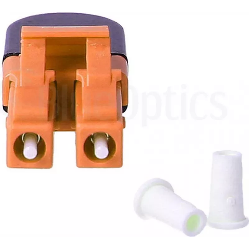 BLUELAN BlueOptics optiskās šķiedras cilpas adapteris OM2 LC/UPC duplex keramikas uzgalis -40°C līdz +85°C (BOLBLCOM2)
