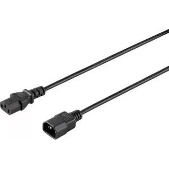 Sygonix SY-5042726 IEC C14 uz C13 barošanas kabelis 0,5 m melns