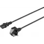 SYGONIX SY-5042738 barošanas kabelis CEE 7/7 uz IEC C13, 2 m, melns