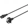 SYGONIX SY-5042738 barošanas kabelis CEE 7/7 uz IEC C13, 2 m, melns