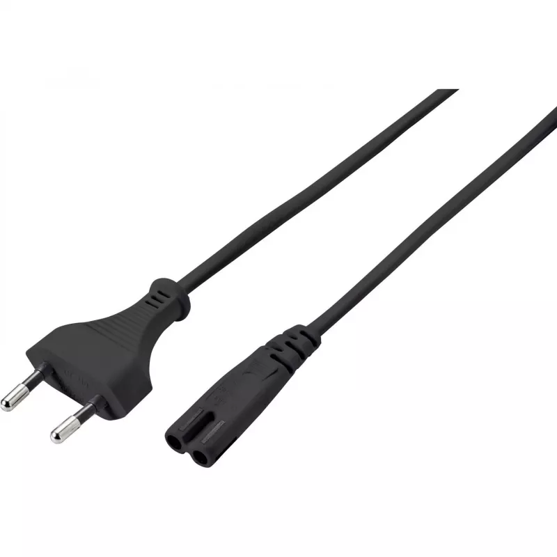 SYGONIX SY-5043508 barošanas kabelis Schuko uz IEC C13 5m melns