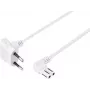 Sygonix SY-5043434 Barošanas kabelis CEE 7/16 uz IEC C7 balts 1,5 m