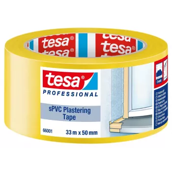 tesa 66001 Apmetuma līmlente dzeltena 33 m x 50 mm 66001-00001-00