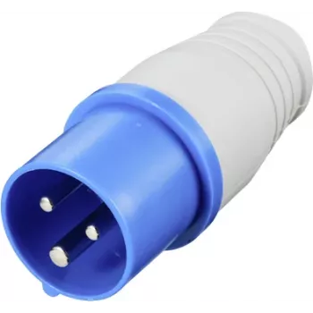 Sygonix SY-5806886 CEE karavānu kontaktdakša 16 A 3 polu 250 V AC IP44 zila