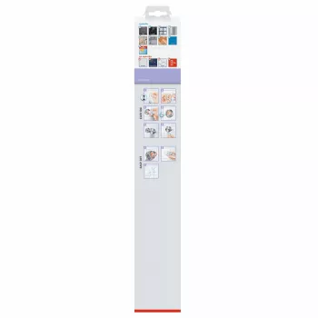 tesa MOON WHITE dubultā dvieļu sliede, pašlīmējoša, 2 dvieļu stieņi, metāls, matēti balta 40572-00000-00