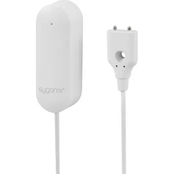 Sygonix SY-6515318 Wi-Fi ūdens noplūdes detektors ar lietotnes vadību, bateriju barošana, balts