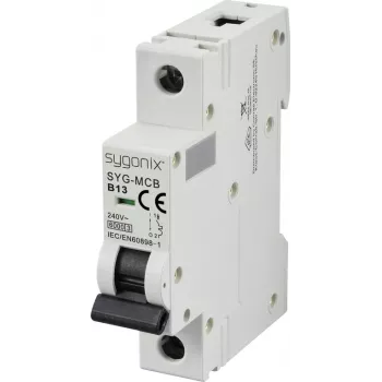 Sygonix SY-6440878 SYG-MCB 1P/B13/6KA miniatūras automātiskais slēdzis 1-polārs 13 A 240 V AC