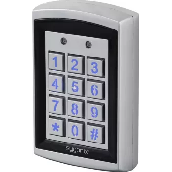 Sygonix SY-6428612 RFID koda tastatūra ar apgaismotiem taustiņiem, IP66, virsmas montāža, 12-24V DC/AC, 2000 lietotāji