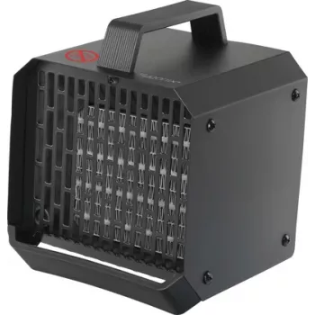 Sygonix SY-6735636 PTC keramiskais ventilatora sildītājs 500 W telpām līdz 10 m², melns