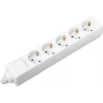 SYGONIX SY-4744418 3 ligzdu Schuko pagarinātājs, 1,5 m kabelis, balts, bez slēdža