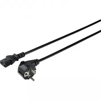 Sygonix SY-5043450 IEC C13 barošanas kabelis, CEE 7/7 uz IEC C13, 3 m, melns